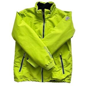 Killtec Ski Jacket EXP302 Waterproof Windproof Boys Size 16 Neon Yellow / Green